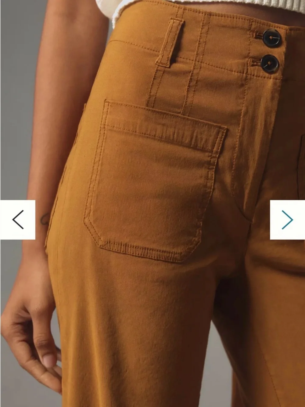 Anthropologie Maeve Junie High-Rise Flare Pants Magic Fabric Edition Size 25 - Picture 8 of 8